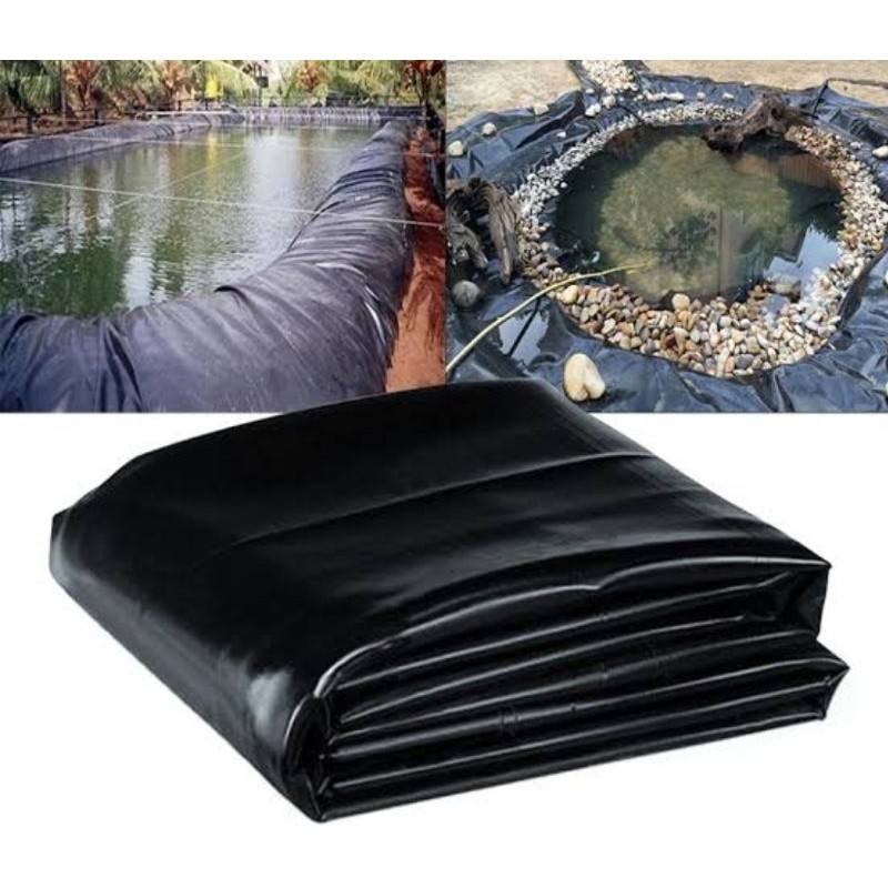HDPE geomembran lebar 1x8 meter 300 Micron kolam koi kolam lele