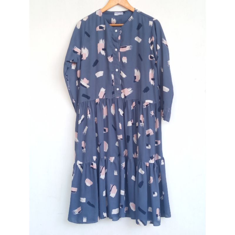 Preloved Haidee Orlin Midi Paint Midi Dress Haidee Orlin