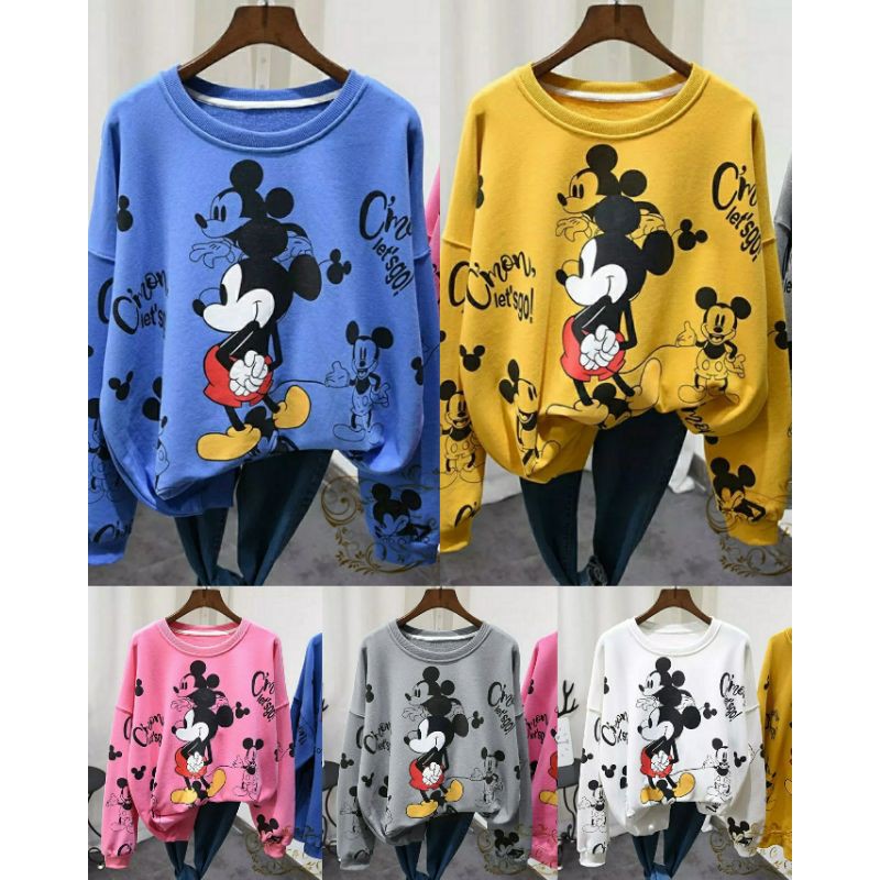 sweater kimi/atasan wanita mickey mouse *fg