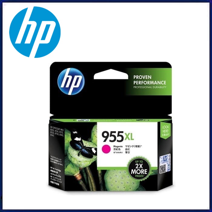 Tinta HP 955XL Magenta Original . Tinta Printer HP Ori 955XL Colour