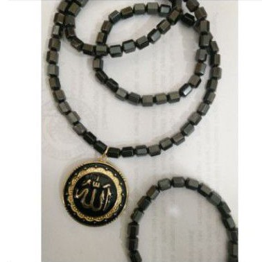 set kalung batu magnet lafazd allah/kalung terapi magnet