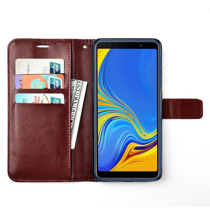 Samsung a7 2018 wallet leather case filp cover