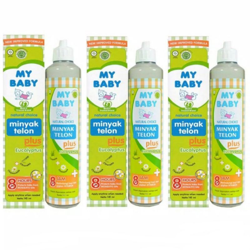 MINYAK TELON MYBABY 150 ML / Minyak Telon My Baby Hijau 8 Jam 150ml