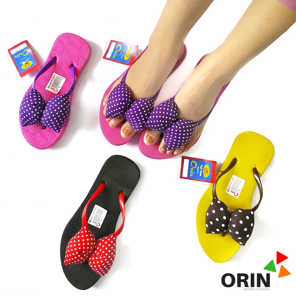 ORIN Trepes Sandal  Jepit  Pita Bantal Polcadot Mix Sandal  