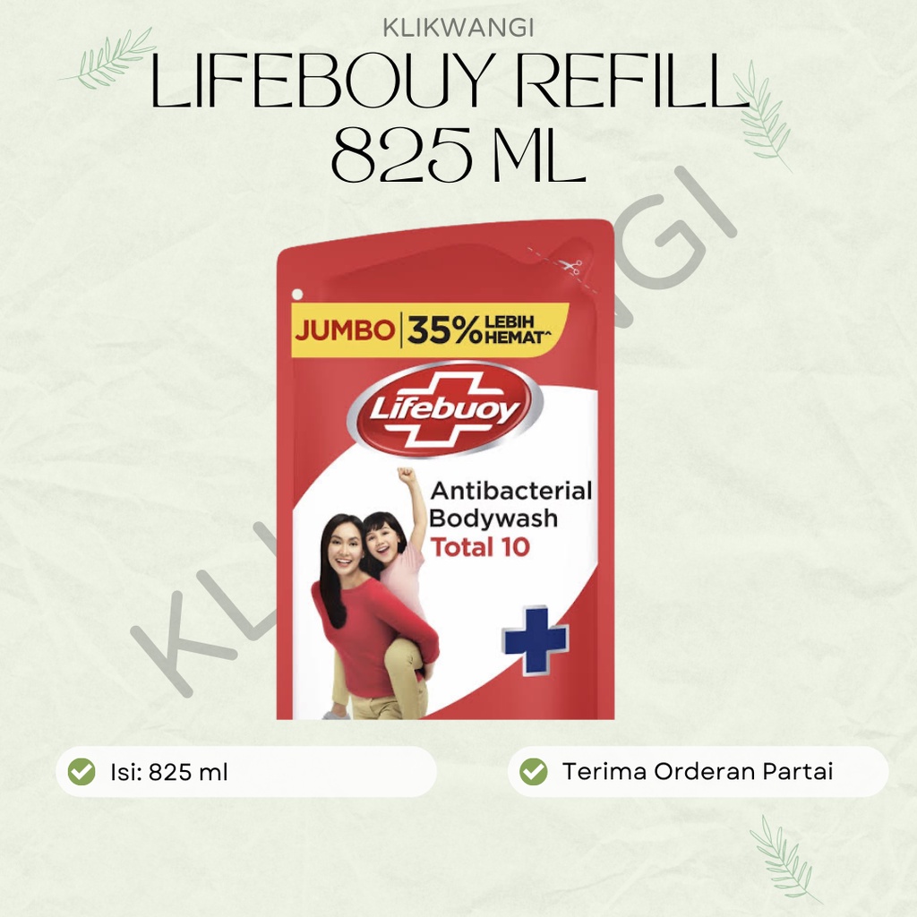 SABUN MANDI CAIR REFILL LIFEBOUY / SABUN LIFEBOUY CAIR 825 ML / LIFEBOUY 825ML / LIFEBOUY 825 ML / S