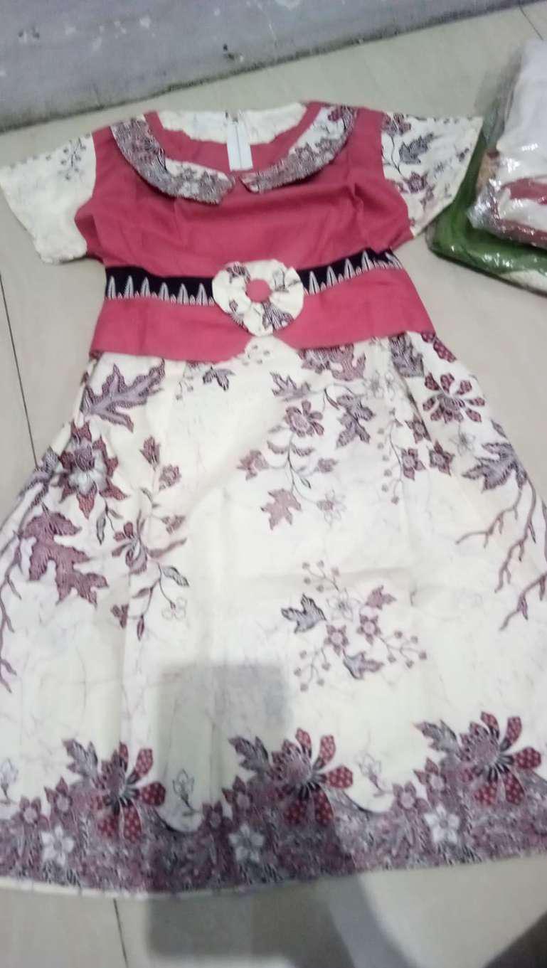 Dress Terusan 057 079 107 204 Batik Gaun Anak Melina Seragam Keluarga Katun