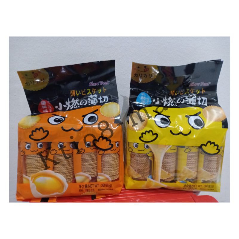 

Bairong Biscuit Share Treat Egg Yolk/Cheese 360gr/Import