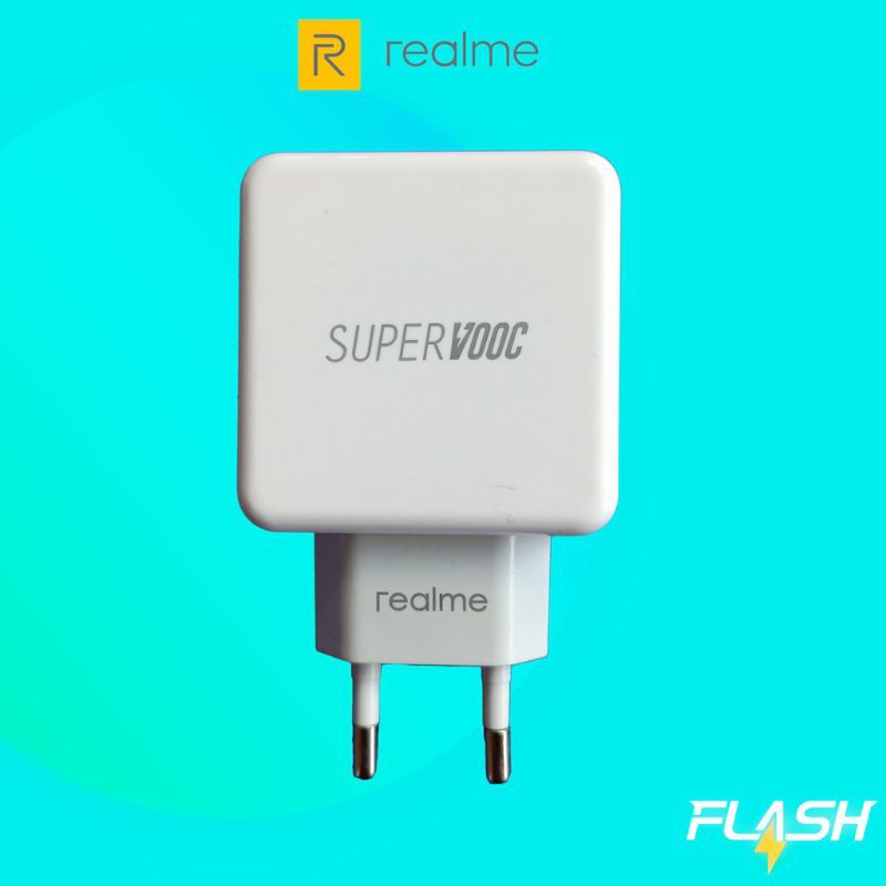 Travel Charger Realme Super Vooc 20 Watt Original 100% Type C