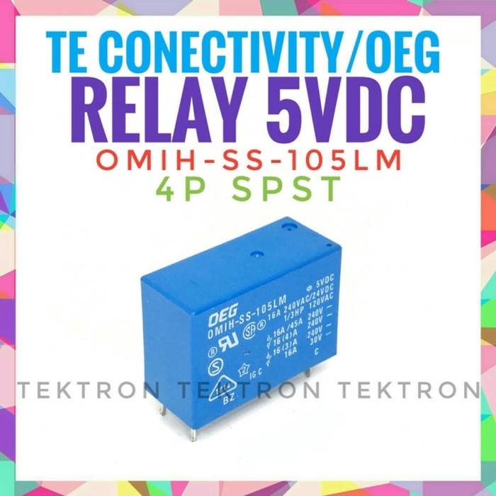 OEG RELAY 5VDC 4pin / Relay 5 vdc 4 pin / Relay 5 volt dc / Relay 5v