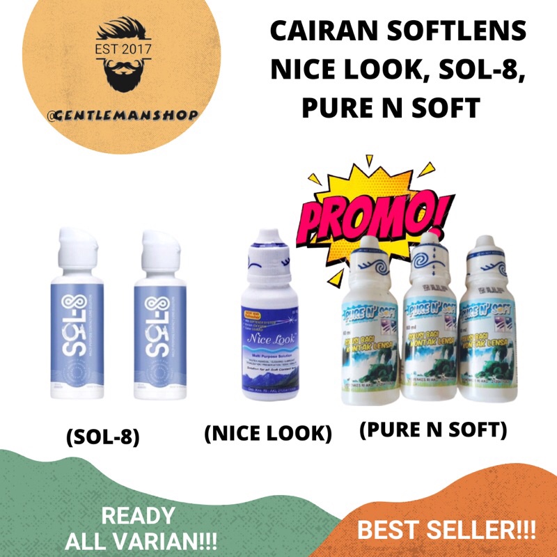 CAIRAN SOFTLENS I LOOK 60 ML | PURE N SOFT 60ML | NICE LOOK 60ML - SOL-8