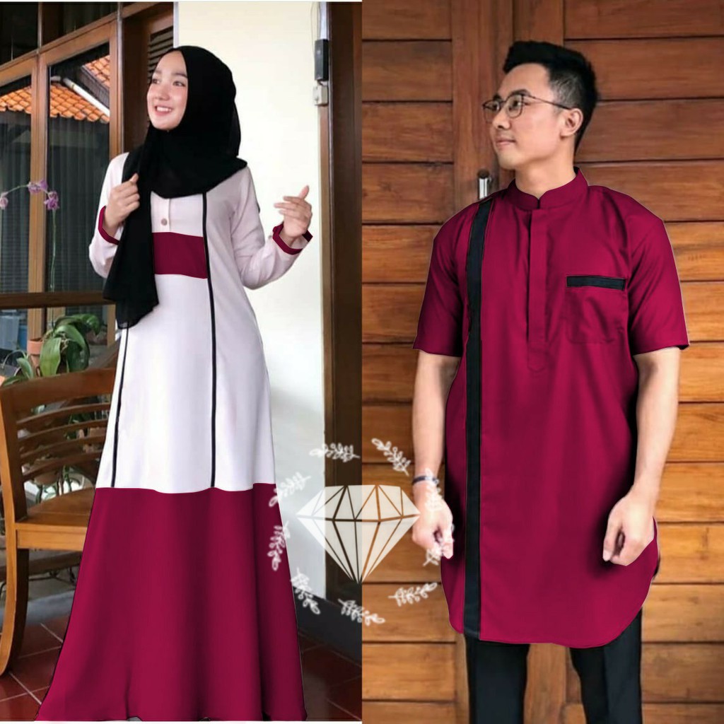 COD ✔ COUPLE CENDRAWASIH MF / CP CENDRAWASIH MUSLIM / BAJU PASANGAN WANITA DAN PRIA