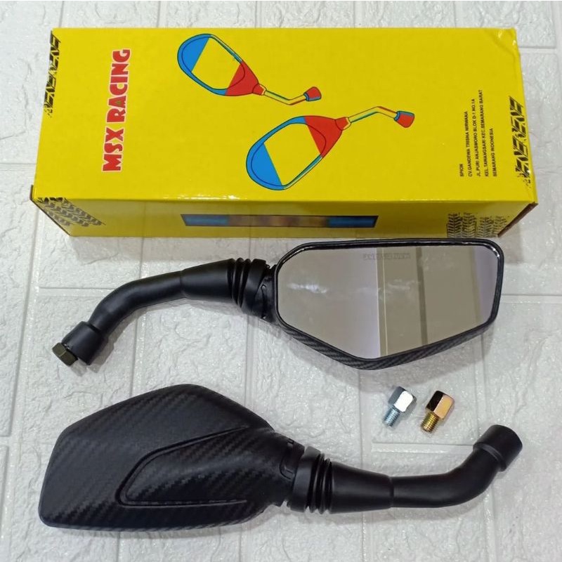 Spion Motor Variasi Model Pulsar Motif Karbon Motor Honda dan Yamaha Vario 150 Nmax Pcx Adv