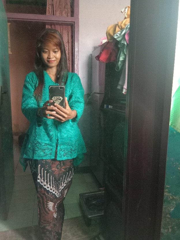 Batik Couple Kebaya Brukat Kancing Depan Busui 2728