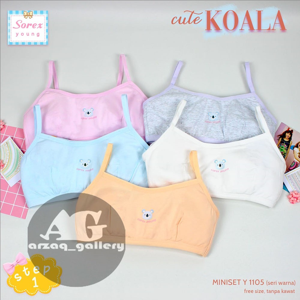 3pc - Sorex Cute Koala Miniset Step 1 art Y 1105 | Miniset Remaja | Miniset Anak | Pakaian Dalam Anak |