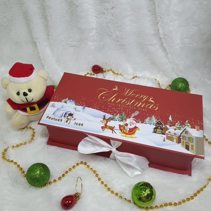

[COD] Kotak Box Parcel Kue Kering Hampers Natal Christmas Santa isi 2 (5) [COD]