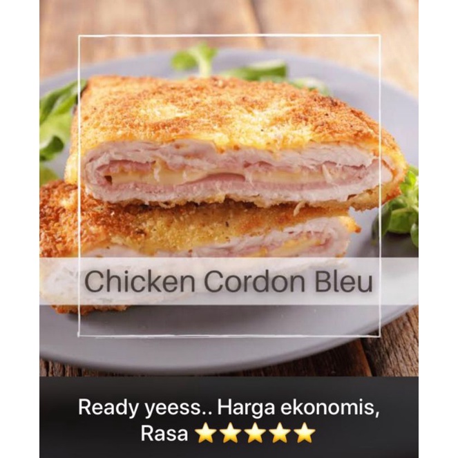 

Chicken Cordon Bleu Isi 3 (+/- 300 Gr)