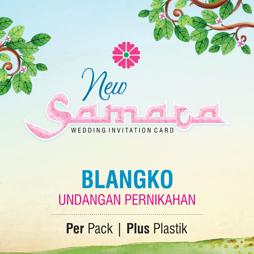 Blangko Undangan Pernikahan New Samara + Plastik