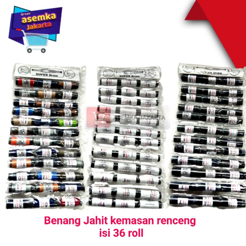 Benang Jahit isi 36pcs Roll