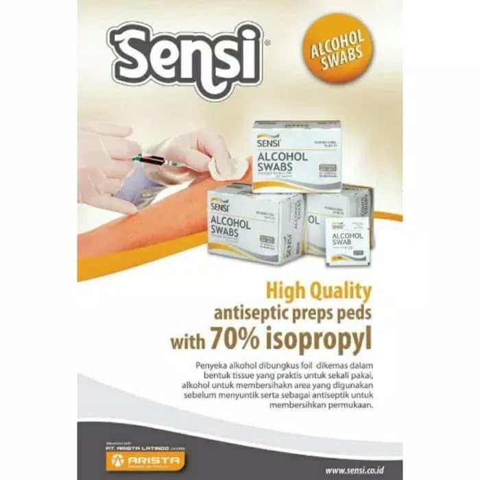 Alkohol Swab SENSI / Sensi Alkohol Swab / Tisu Alkohol 70%