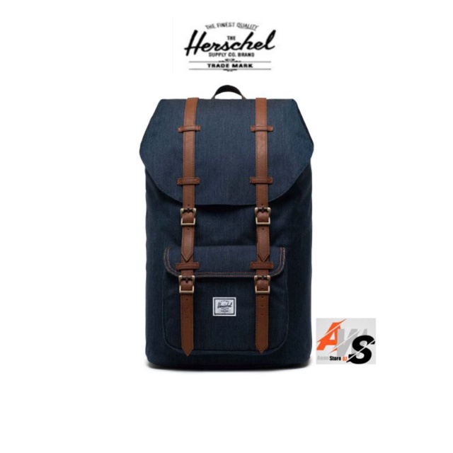HERSCHEL LITTLE AMERICA-INDIGO DENIM-(25L)-BAG-US