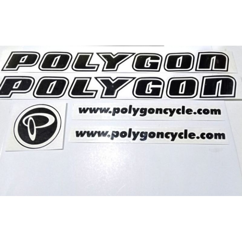 Cutting Sticker Sepeda Merk Polygon