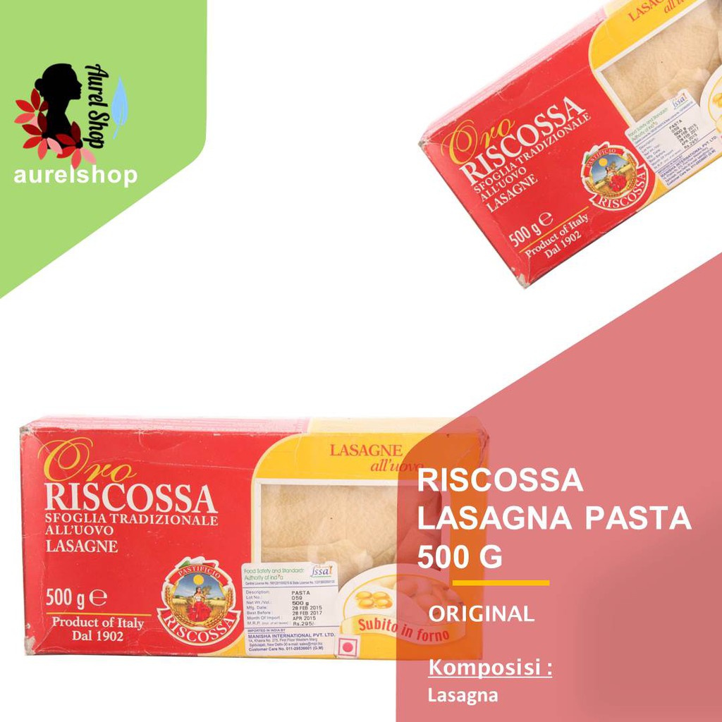 

RISCOSSA Lasagna Pasta kemasan 500 gram