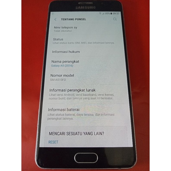 mesin lcd samsung A5 2016 SM A510FD