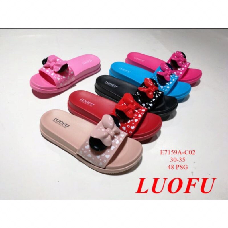 sandal selop luofu anak perempuan kualitas impor