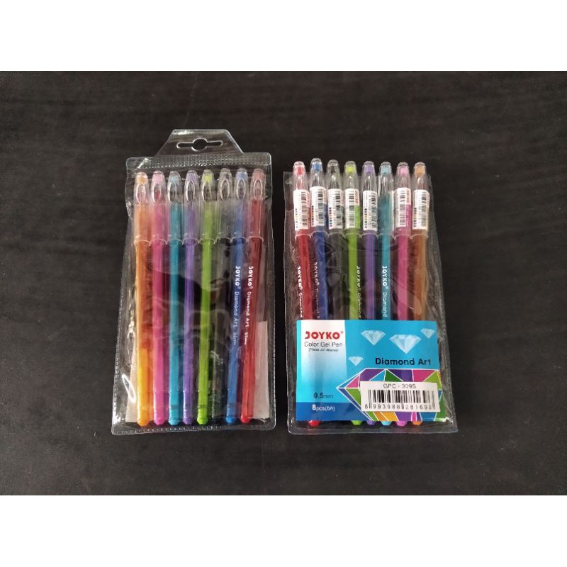 

Pulpen Gel 8 Warna Diamond Joyko GPC-309 C/Pena Colorgel 8 Warna