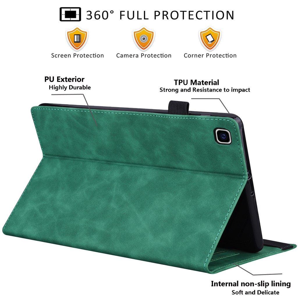 (Ready Stock) Casing Samsung Galaxy Tab A7 Lite 8.7 &quot;SM-T225 T220 8.7&quot; 2021 Model Flip Bahan Kulit PU