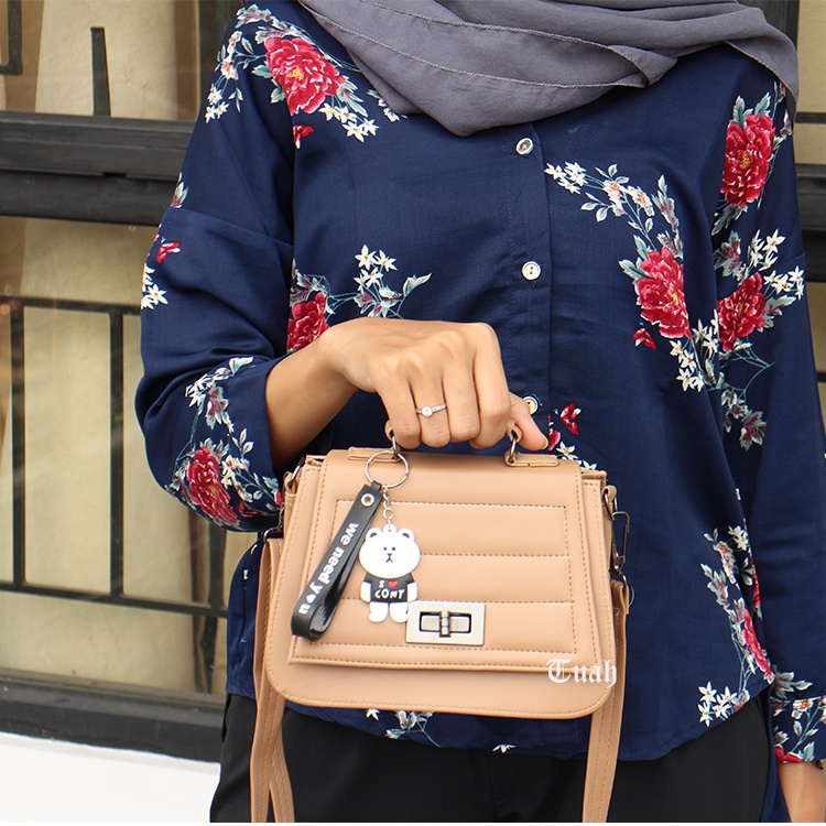 TUAH SLIMBAGS / New ModeL/ HARGA GROSIR ) / SLingbag Minixo Bordir Amorra Kunci NekeL Premium Series High quality DK 04/ Tas Selempang Wanita / Tas jinjing Wanita / Tas Pesta Wanita / Tas wanita Terbaru kekinian &amp; Terlaris