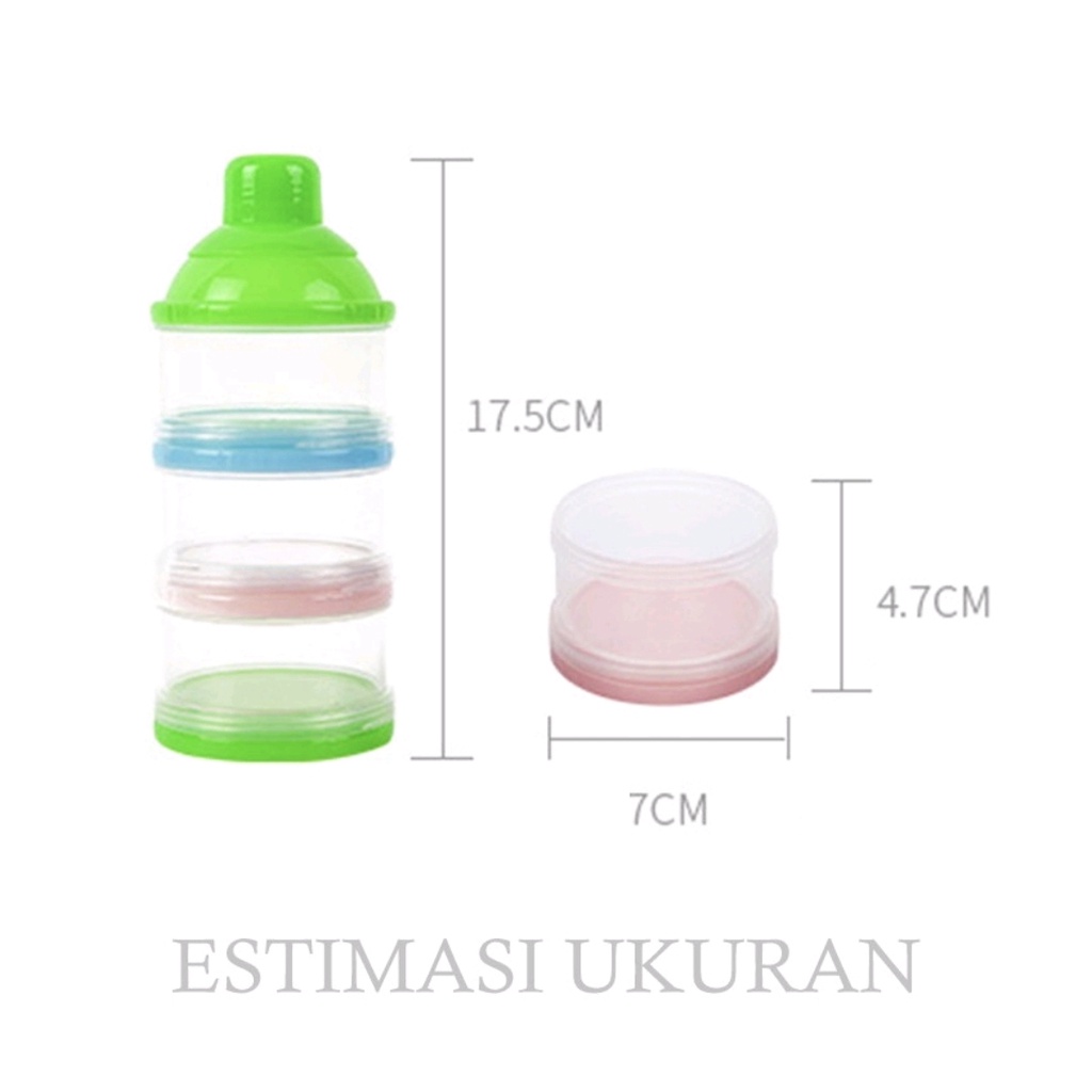 TEMPAT SUSU BUBUK TRAVEL / MILK POWDER CONTAINER DISPENSER / MILK CONTAINER (IP)