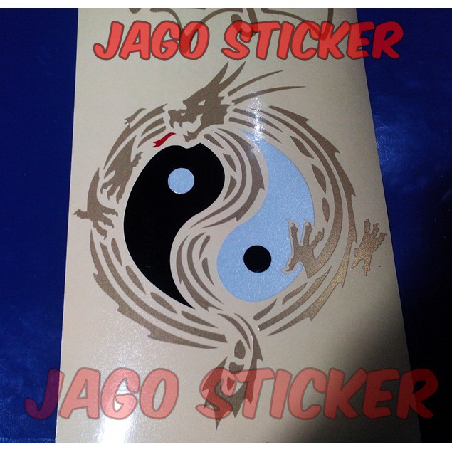 

Cutting Sticker / Stiker Cutting Naga Tribal Yin Yang