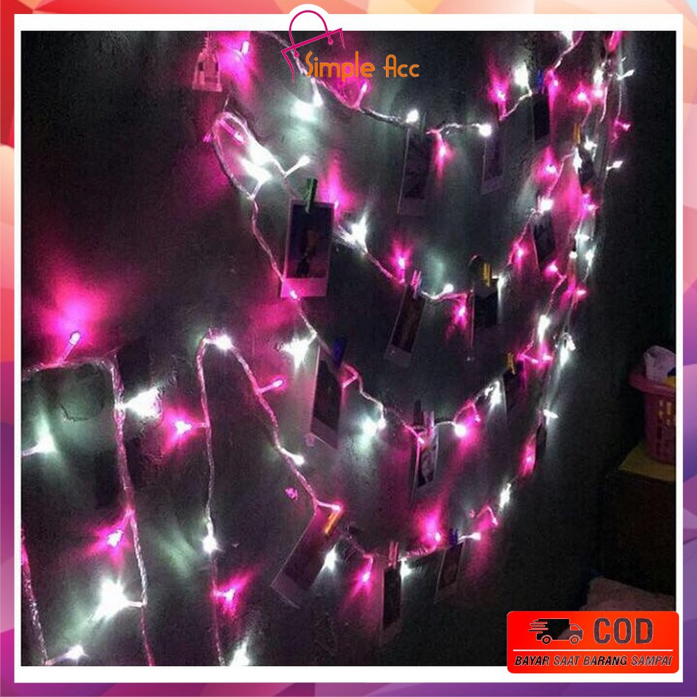 *COD* DO-C17 C199 Lampu Tumblr Light Led 10 Mtr OPP 100 LED 50 LED Lampu Hias Dekorasi Kamar Hiasan-3