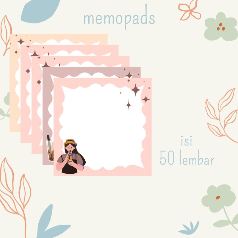 Memopads | Memopads Boba Vers. | Cetak Memopads Murah