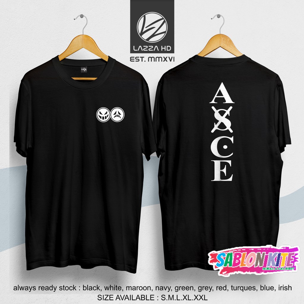 MURAH!!! Kaos / Baju / Tshirt Distro ANIME ONE PIECE SHIROHIGE ACE SIMPLE Terlaris