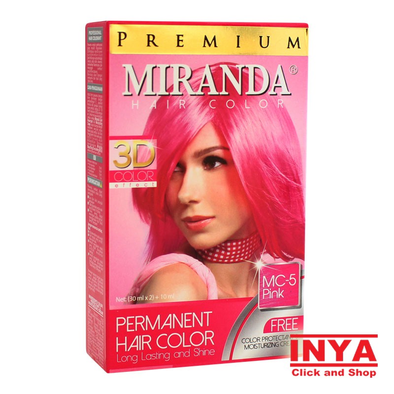 MIRANDA MC-5 PINK - Semir Rambut (30mlx2)+10ml - Pewarna Rambut