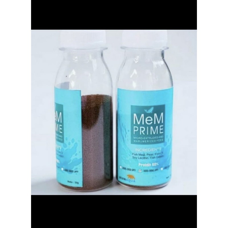 pelet ikan mem prime 300-500 50 gram