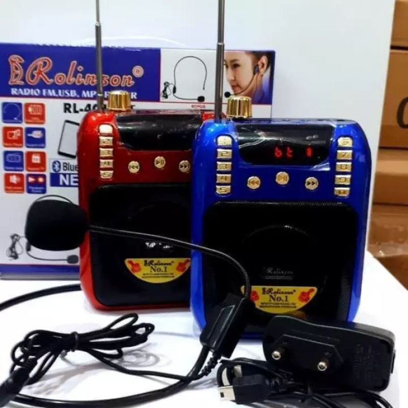 New Speaker Bluetooth/ Radio FM/ USB/ MP3 Player E-Rolinson RL-4012BT/ speaker Rolinson RL- 4012BT Free Microfon