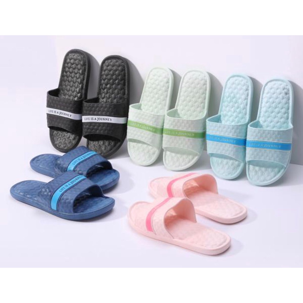 SAMONO SENDAL WOOK KARET DESIGN 3D ANTI LICIN ULTRA COMFORT / SANDAL SLIP ON WARNA FREE PLASTIC PACKAGING