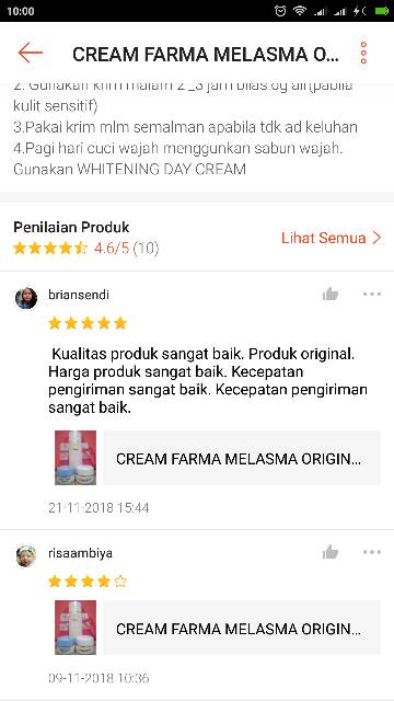 CREAM FARMA MELASMA ORIGINAL - FARMA FLEK - BEKAS JERAWAT TANPA TAS
