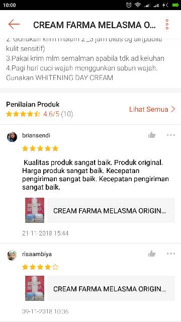 CREAM FARMA MELASMA ORIGINAL - FARMA FLEK - BEKAS JERAWAT TANPA TAS