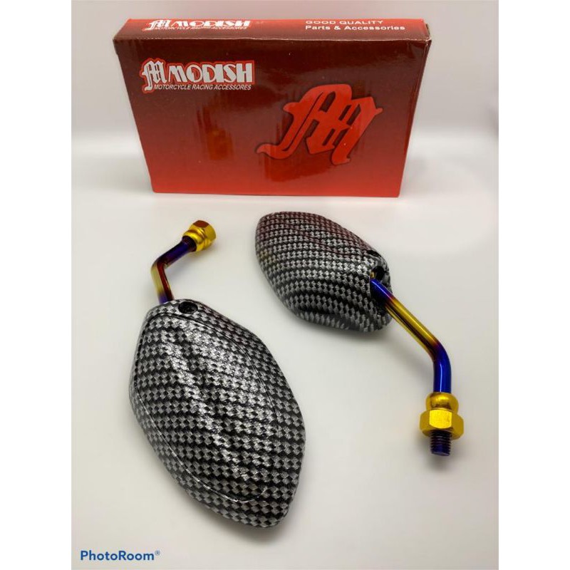 Spion Motor Model Beat Carbon Tangkai Pendek/Mini Two Tone Baet,Vario-Tangkai sedang baet
