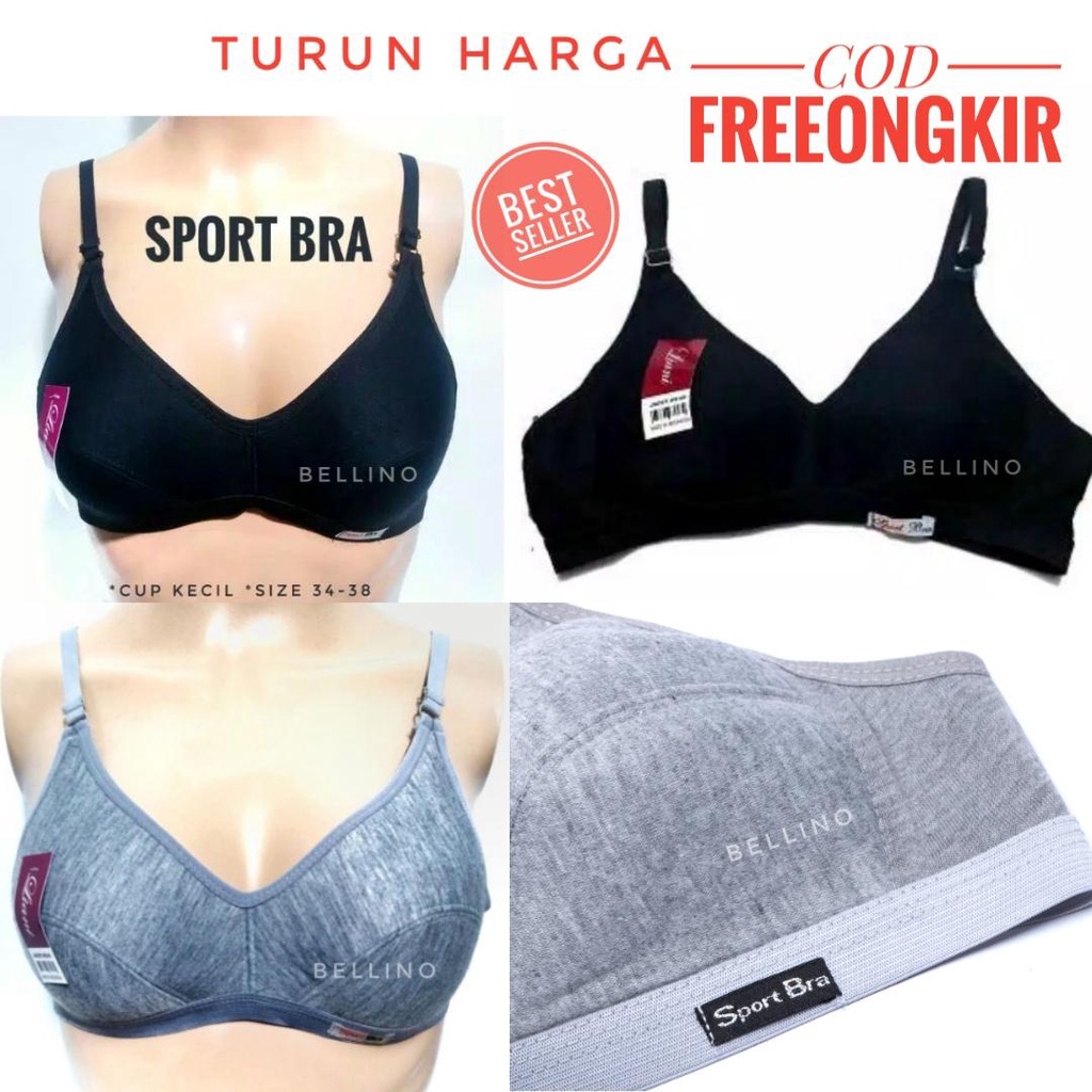 ITSHOPING - Bra Remaja Abg / Sport Bra Remaja / Sport Bra Wanita Remaja Cup Kecil Tanpa Kawat Size 34-38 / Sport Bra ABG Misty / Bra ABG Bra Smp Bra SMA