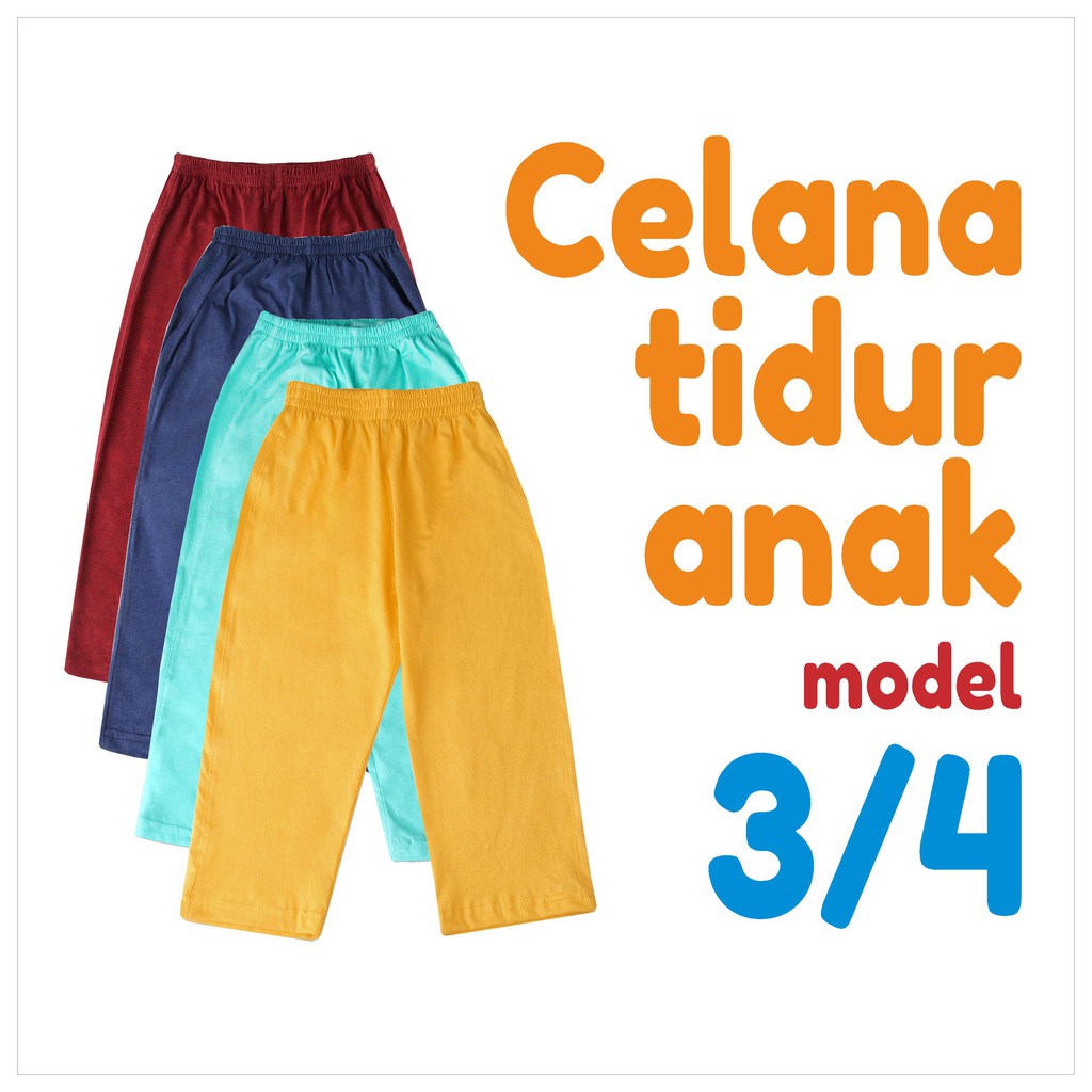 Celana Main Anak Laki Anak Perempuan 3 4 Celana Tidur anak Celana Main Anak Laki Anak Perempuan 3 4 Celana Tidur anak