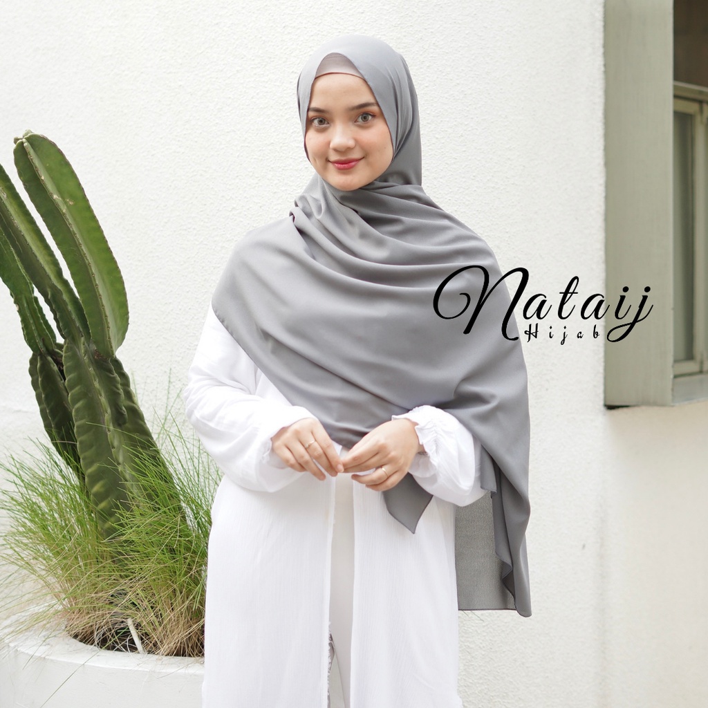 Pashmina Diamond 180x75 / Hijab Pashmina / Pasmina / Hijab / Jilbab / Kerudung / Pashmina Sabyan-GREY