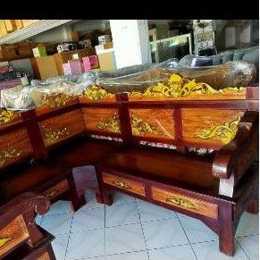 kursi Jati | Kursi L jati Jepara | Kursi Kayu Jati Kursi tamu PERABOT RUMAH TANGGA BY MEBEL PUTRA JA