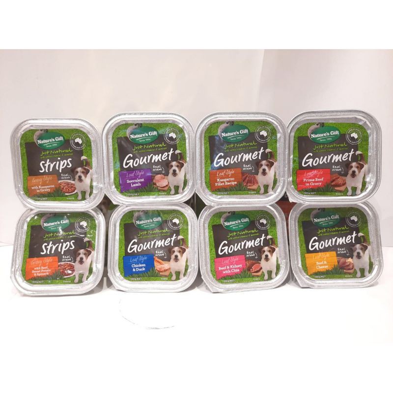 Nature’s Gift Gourmet Tray Wet 100gr / Makanan Basah Anjing / Wet Food Nature Gift 100gr