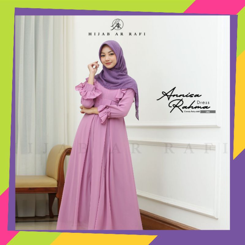 Gamis dres arrafi dres simpel adem gamis lebar dres nadera Rabbani nibras