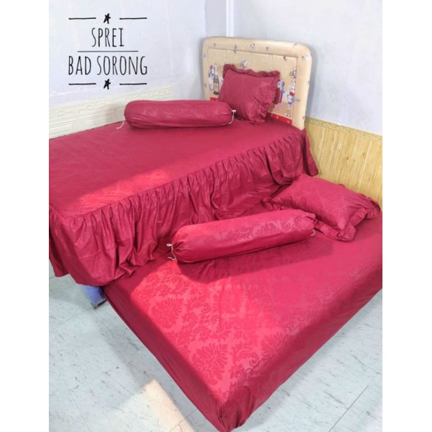 Sprei Bed sorong Rumbai Embos / polos